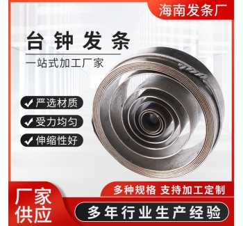 廠家供應(yīng)臺鐘網(wǎng)發(fā)條不銹鋼渦卷彈簧 不銹鋼五金彈簧發(fā)條